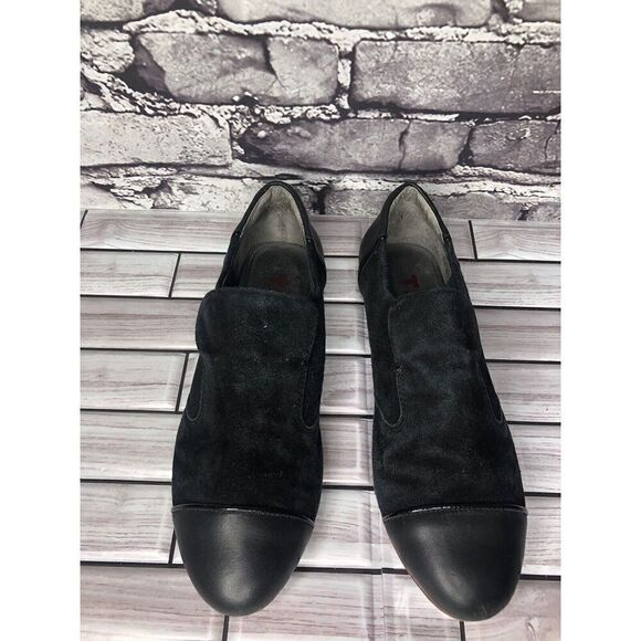 Tsubo Black Suede Leather Cap Toe Casual Loafers Flats Shoes Women’s 6M US/37EU - Picture 14 of 16